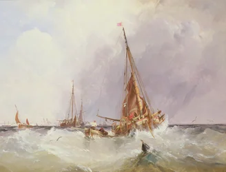Embarcaciones en el Solent, siglo XIX